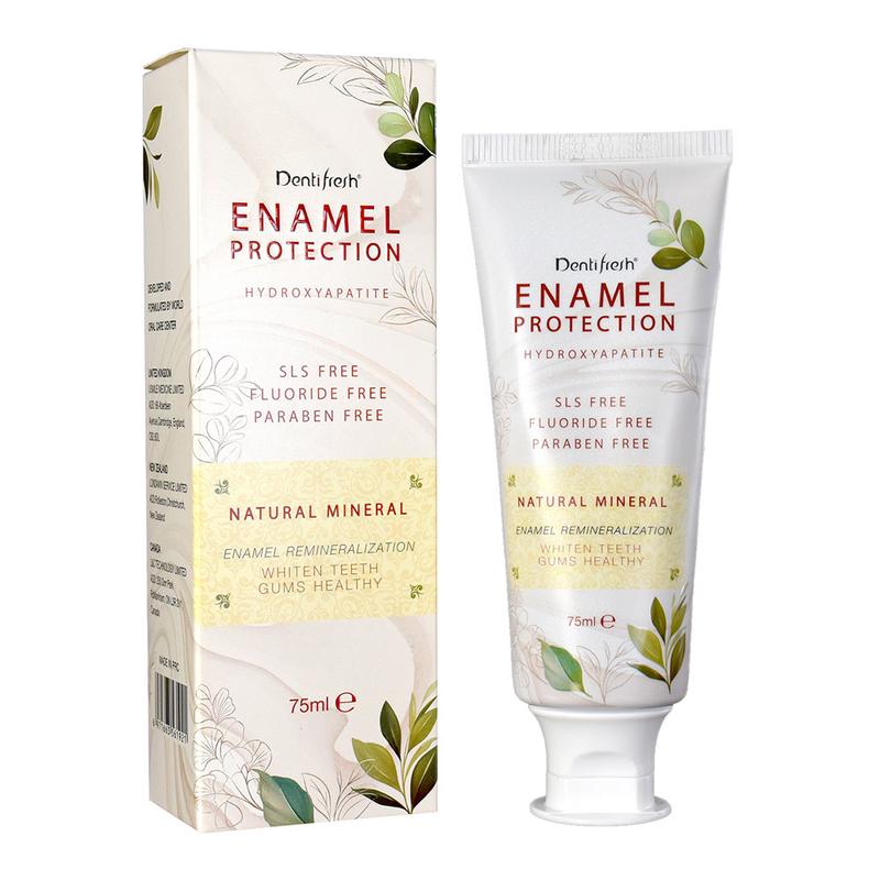 Organik Ağız Bakımı Diş Mahliyeti 110g Çay Aroması Hidroksyapatit Diş Beyazlatıcı Doğal Bitki Ekstraktları
