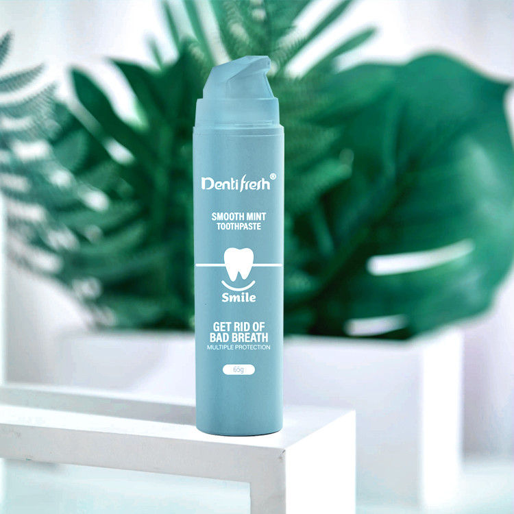 Kızdırıcı Olmayan Organik Dişler Beyazlama Doğal pompa şişe Diş macunları Limon Mangos Çilek Aroması
