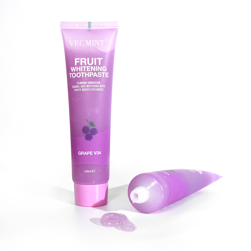 VEC MINT 100ml Meyve Aroması Diş Beyazlatıcı Temel Temizlik Ağız Bakımı Ferahlatıcı Diş Macunları
