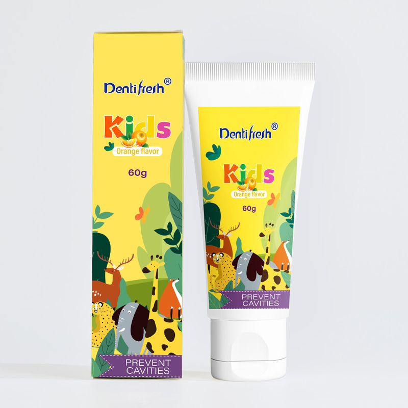 DENTIFRESH 60g Portakal Tatlı Diş Mahlibi Portakal Tatlı Diş Mahlibi Çocuklar için Mini Kapasite Diş Mahlibi