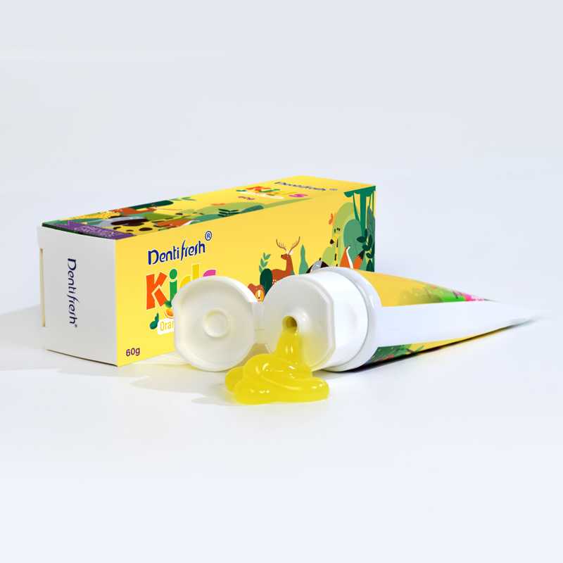 DENTIFRESH 60g Portakal Tatlı Diş Mahlibi Portakal Tatlı Diş Mahlibi Çocuklar için Mini Kapasite Diş Mahlibi