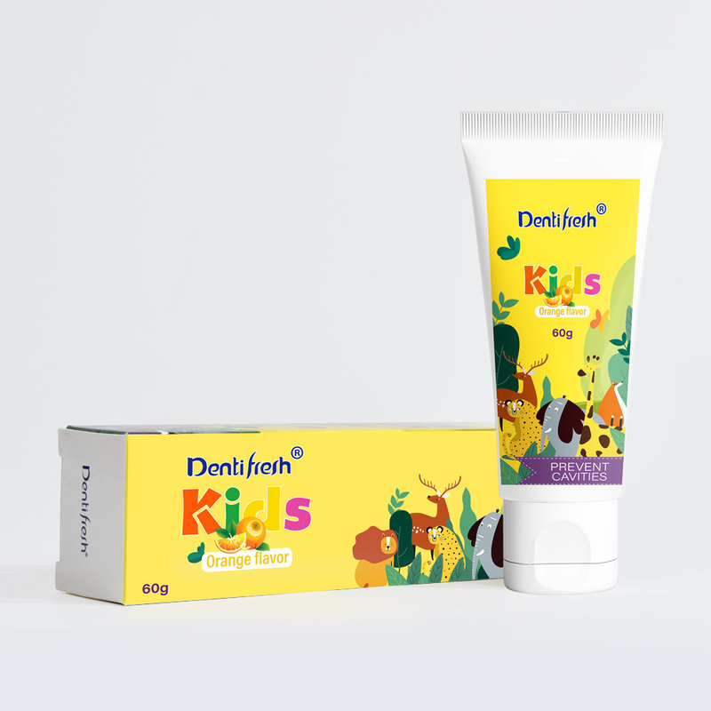 DENTIFRESH 60g Portakal Tatlı Diş Mahlibi Portakal Tatlı Diş Mahlibi Çocuklar için Mini Kapasite Diş Mahlibi