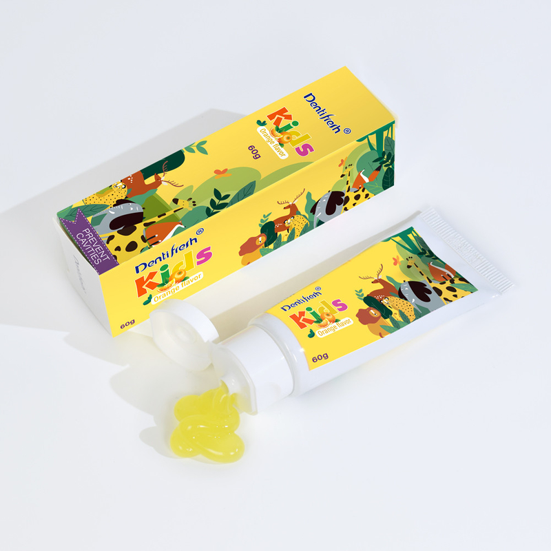 DENTIFRESH 60g Portakal Tatlı Diş Mahlibi Portakal Tatlı Diş Mahlibi Çocuklar için Mini Kapasite Diş Mahlibi