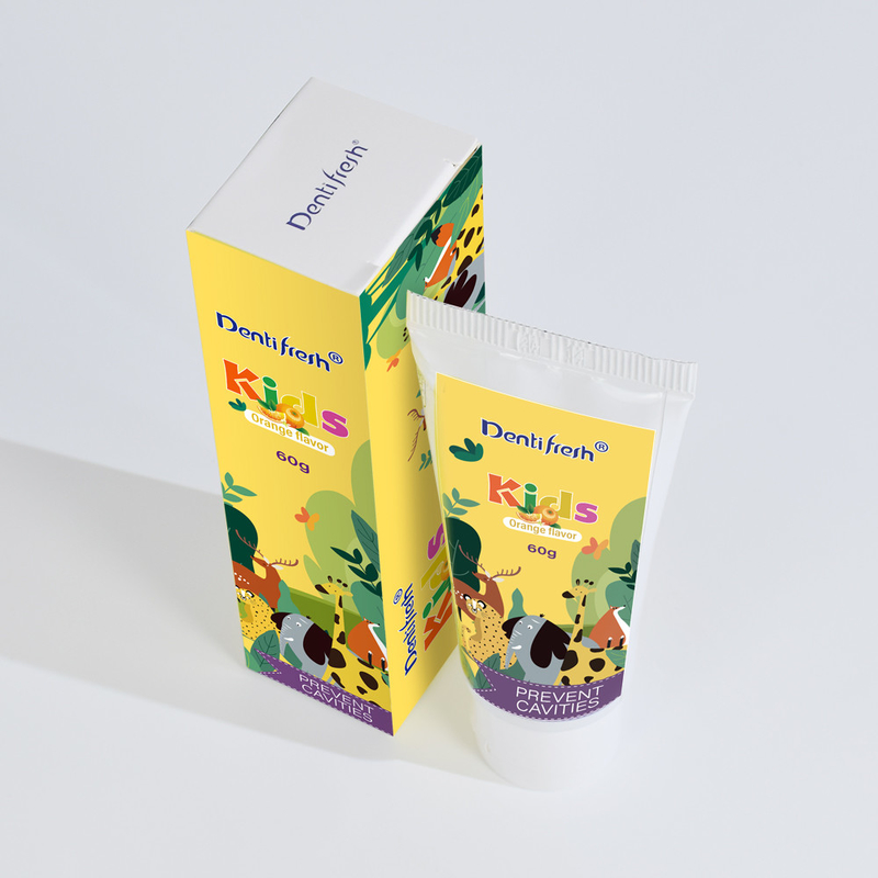 DENTIFRESH 60g Portakal Tatlı Diş Mahlibi Portakal Tatlı Diş Mahlibi Çocuklar için Mini Kapasite Diş Mahlibi