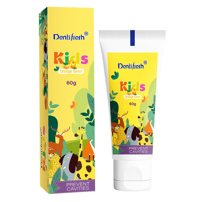 DENTIFRESH 60g Portakal Tatlı Diş Mahlibi Portakal Tatlı Diş Mahlibi Çocuklar için Mini Kapasite Diş Mahlibi