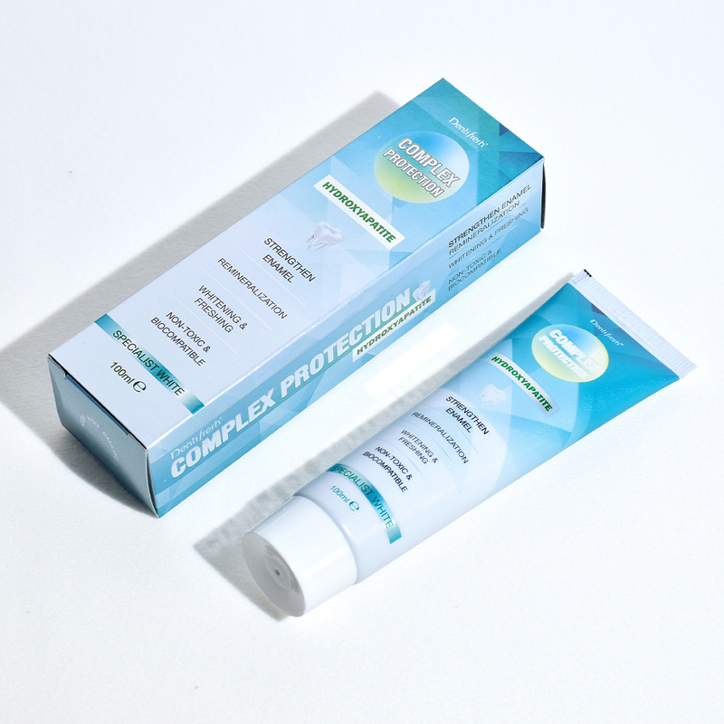 DENTIFRESH 100g Hidroksyapatit Diş Mahlibi Mint Aromalı Diş Mahlibi Yetişkinler için Özel Logo Diş Mahlibi