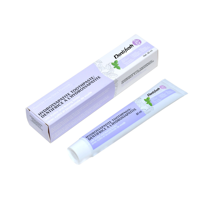 Diş temizleyici Fluorür - ücretsiz diş macunu, 80 ml - Ağız sağlığı için Xylitol ve Soda ile Hydroxyapatite Formülü