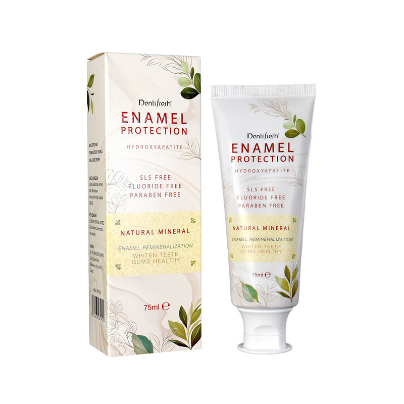 Temiz 75ml diş macunu - Hidroksiyapatit SLS - Enamel Remineralizasyonu için doğal mineral ile serbest florürsüz