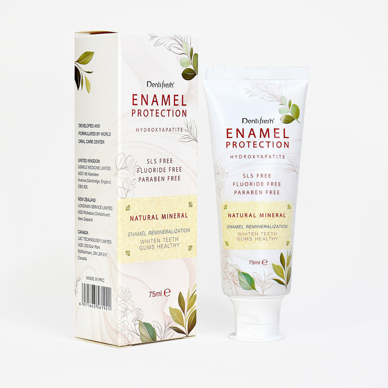Temiz 75ml diş macunu - Hidroksiyapatit SLS - Enamel Remineralizasyonu için doğal mineral ile serbest florürsüz