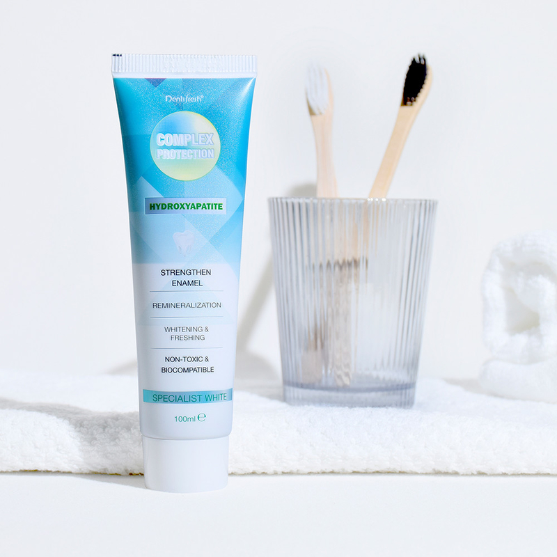 DENTIFRESH 100g Hidroksyapatit Diş Mahlibi Mint Aromalı Diş Mahlibi Yetişkinler için Özel Logo Diş Mahlibi