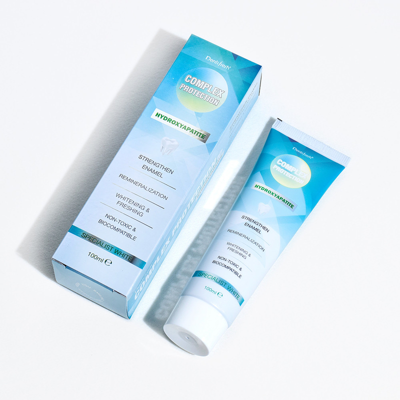 DENTIFRESH 100g Hidroksyapatit Diş Mahlibi Mint Aromalı Diş Mahlibi Yetişkinler için Özel Logo Diş Mahlibi