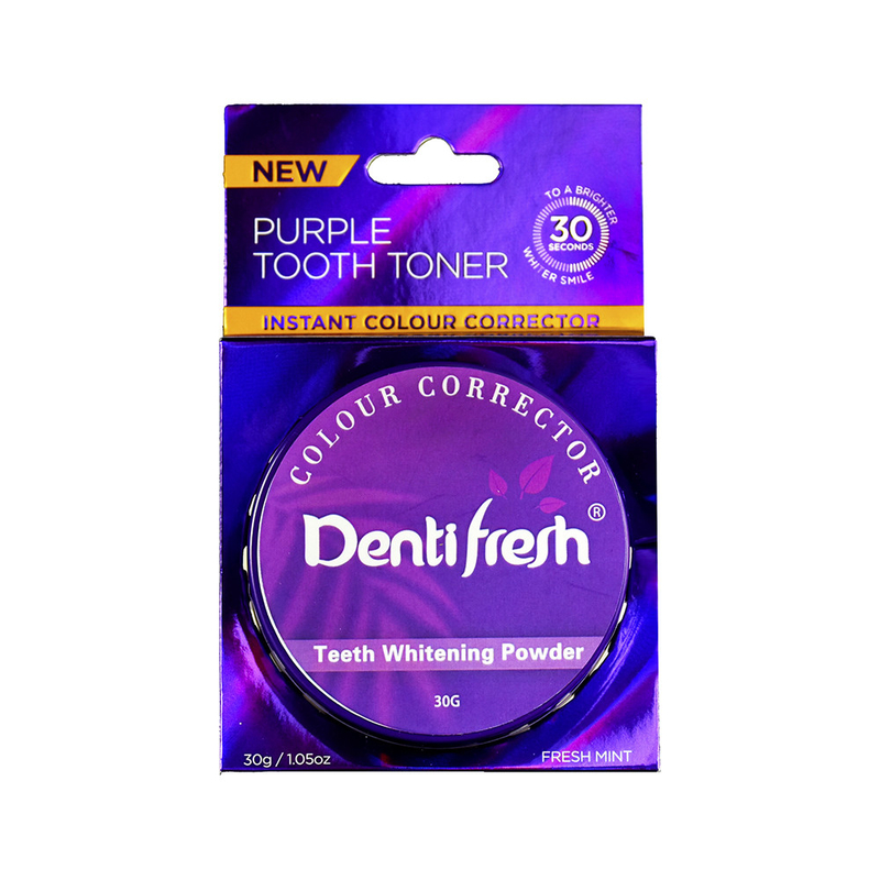 Hızlı Renk Düzeltme Dişler Taze Mor Diş Toner Diş Beyazlama Tozu, 30G, Taze nane