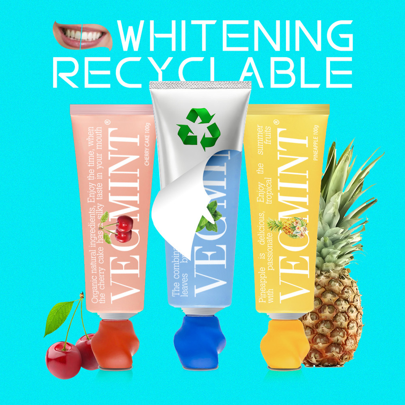 VECMINT Cherry Cake Flavored Toothpaste for Oral Freshness - Organik Doğal Malzemeler 100g wholesale factory delivery custom