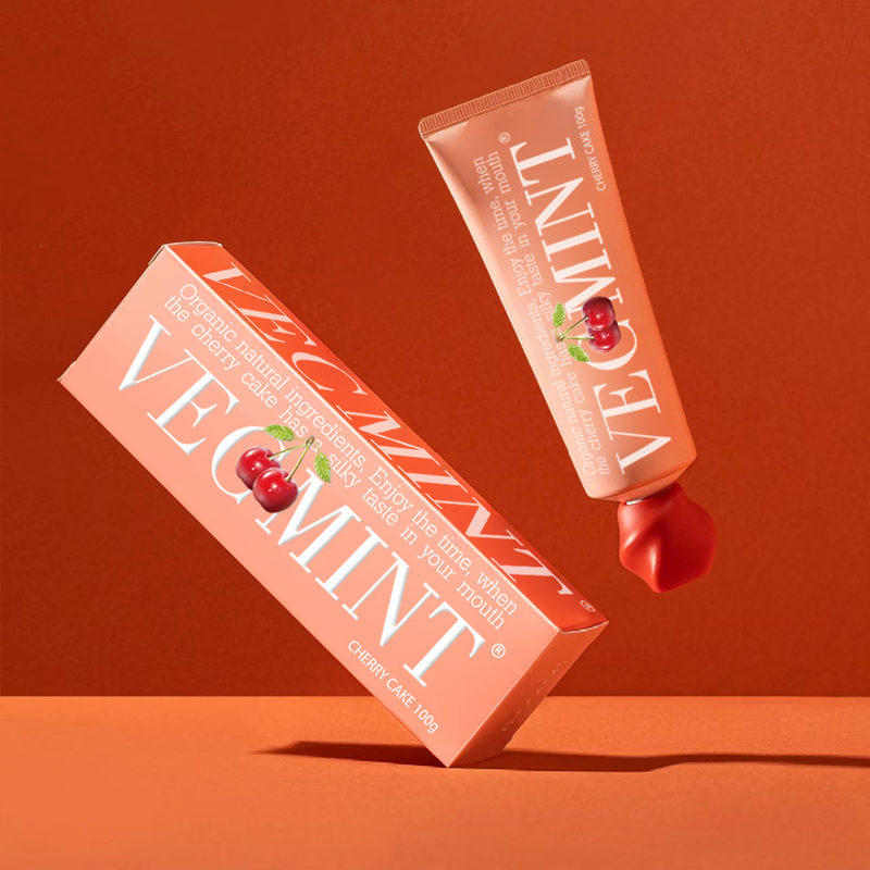 VECMINT Kirazlı Kek Aromalı Diş Mağazası - Organik Doğal Malzemelerle, Sevimli Sütlü Ağız Deneyişi
