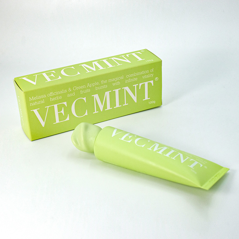 VECMINT 100g diş macunu: Sihirli Doğal Bitkiler ve Meyvelerle (Melissa officinalis ve Yeşil Elma) Ağızdaki Canlılığı Aç