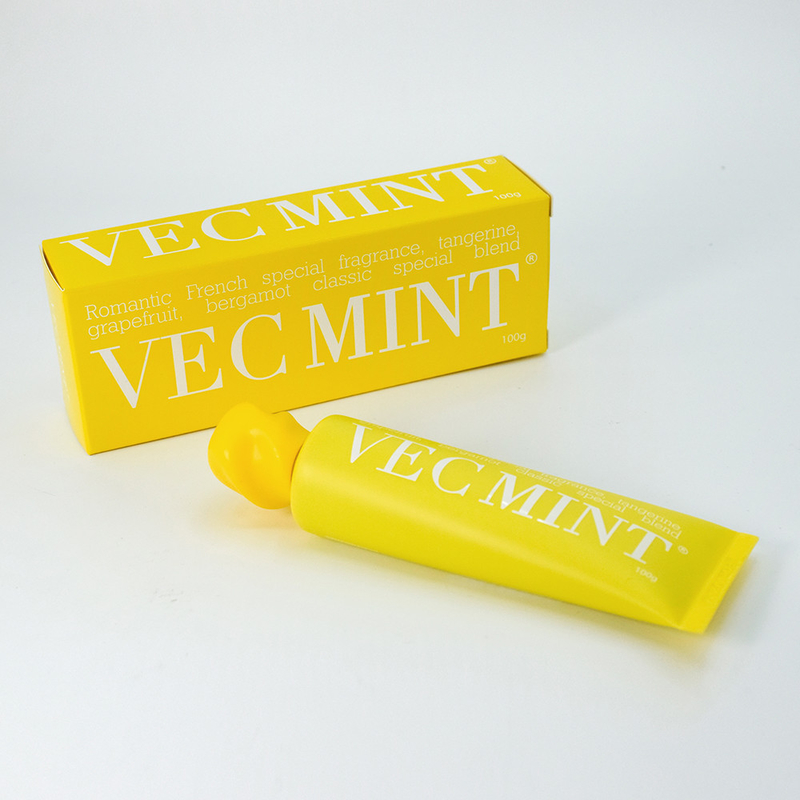 100g sıcak satılan VECMINT diş macunu: Fransızca ilham veren Grapefruit, Bergamot ve Tangerine'den güzel bir aroma