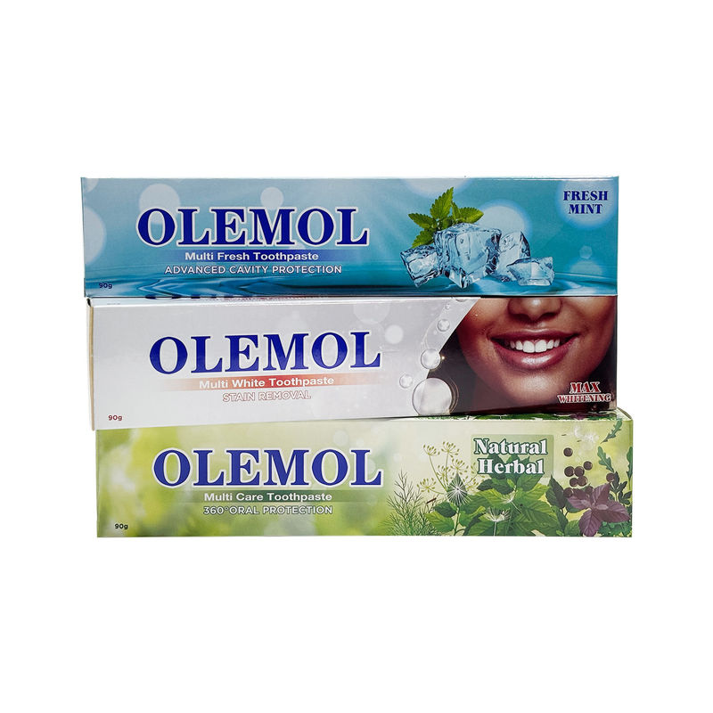 OLEMOL Multi Beyaz Diş Macunu 90g - Etkili Diş Beyazlatma ve Leke Çıkarma Formülü ile Diş Parlatıcı ve Günlük Ağız Bakımı