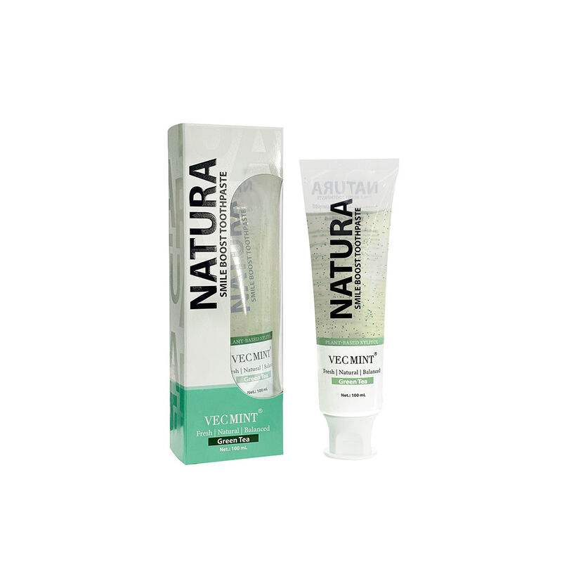 NATURA VECMINT Smile Boost diş macunu - Bitki bazlı doğal yeşil çay tadı taze dengeli ağız bakımı pastası 100ml