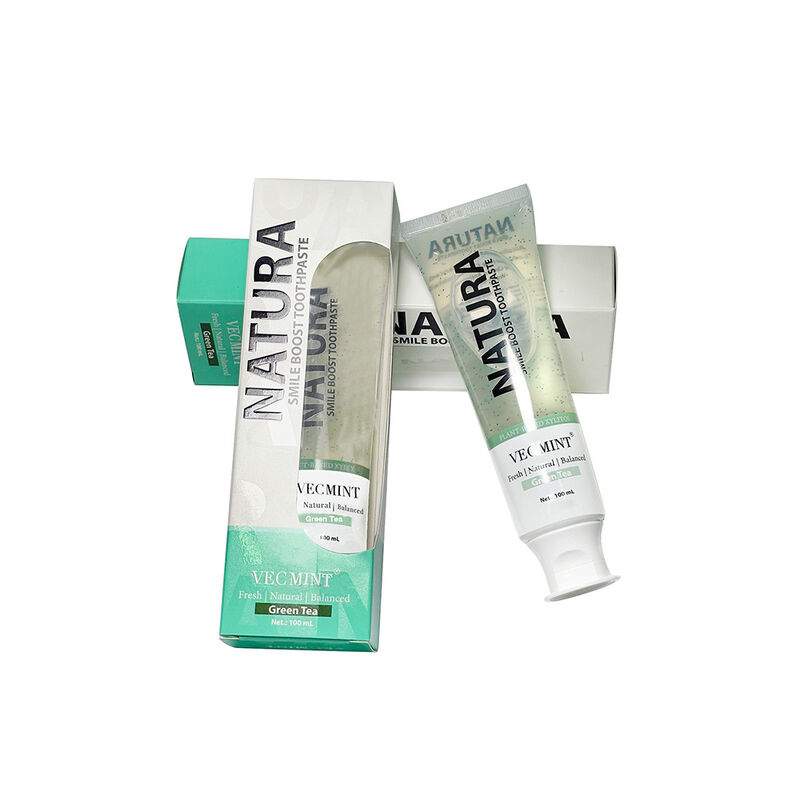 NATURA VECMINT Smile Boost diş macunu - Bitki bazlı doğal yeşil çay tadı taze dengeli ağız bakımı pastası 100ml