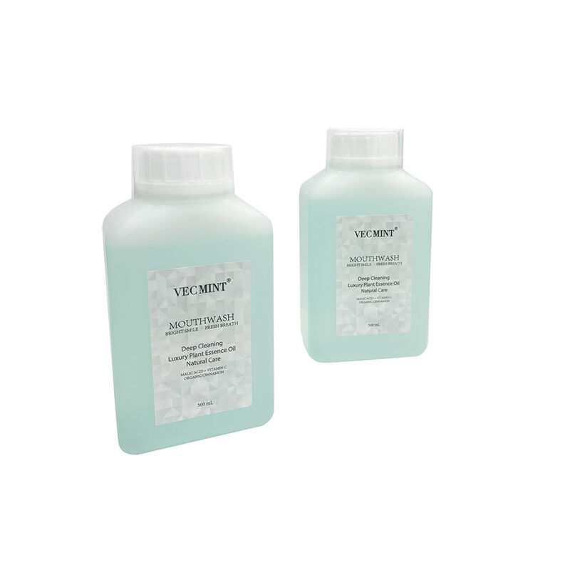 VECMINT Doğal Ağız Çamaşırları - Derin Temizlik Ağız Bakımı Taze Nefes için Lüks Bitki Esans Yağıyla Çamaşır 500ml