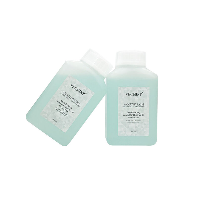 VECMINT Doğal Ağız Çamaşırları - Derin Temizlik Ağız Bakımı Taze Nefes için Lüks Bitki Esans Yağıyla Çamaşır 500ml