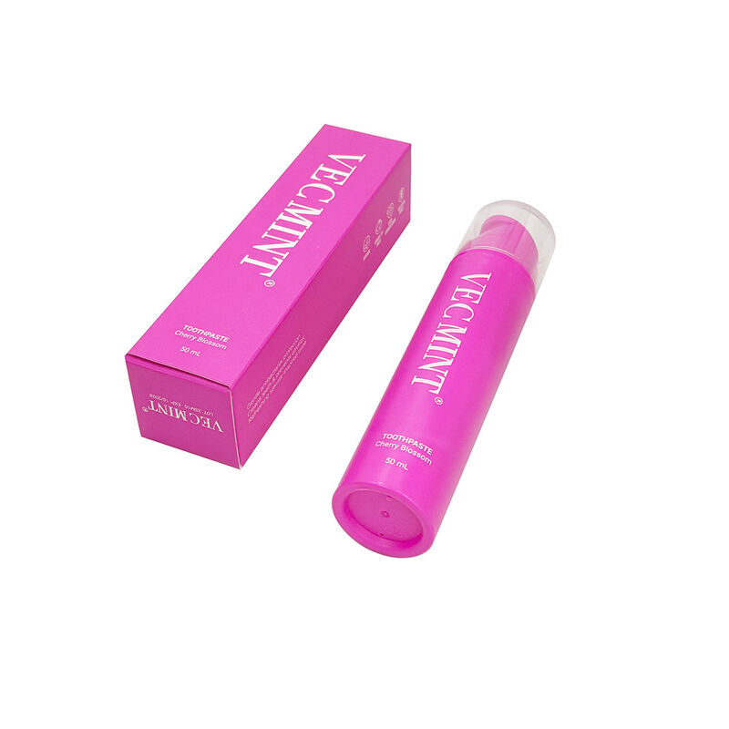 VECMINT Cherry Blossom Diş Mağazası 50mL - Pompa Şişesi Tasarımı Nazik Dişler İçin Fluorürsüz Ağız Bakımı Mağazası Temiz ve Taze Nefes