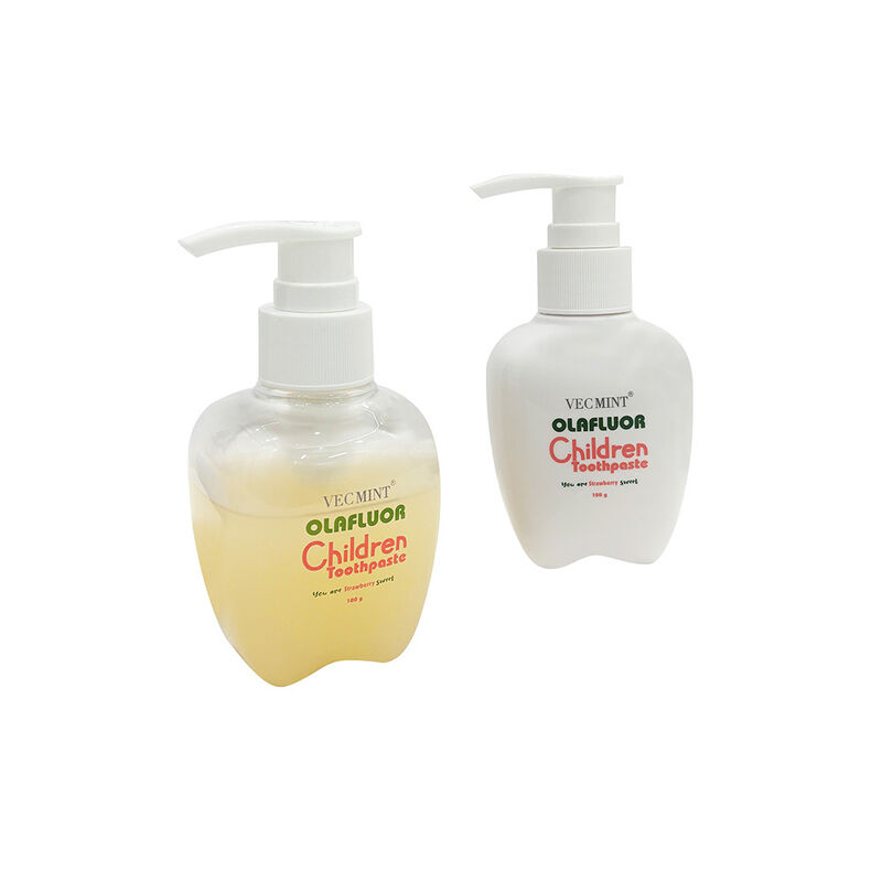 VECMINT tarafından OLAFfluor Çocuk Diş Mağazası - 100g Pompa Şişesi Çilek Aroması Güvenli Ağız Bakımı Çocuklar İçin Diş Mağazası