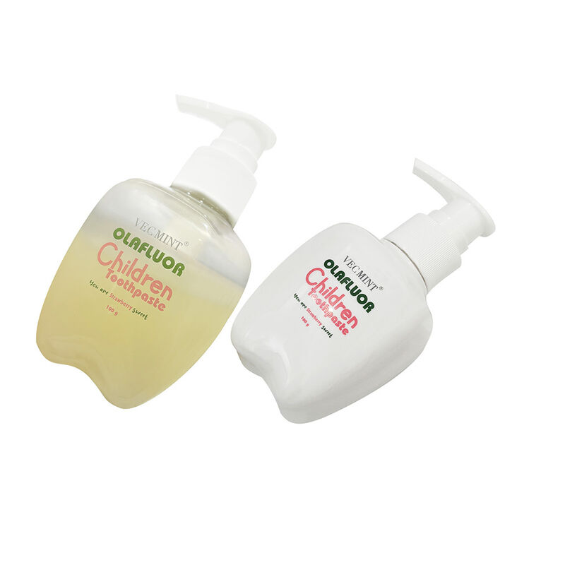 VECMINT tarafından OLAFfluor Çocuk Diş Mağazası - 100g Pompa Şişesi Çilek Aroması Güvenli Ağız Bakımı Çocuklar İçin Diş Mağazası