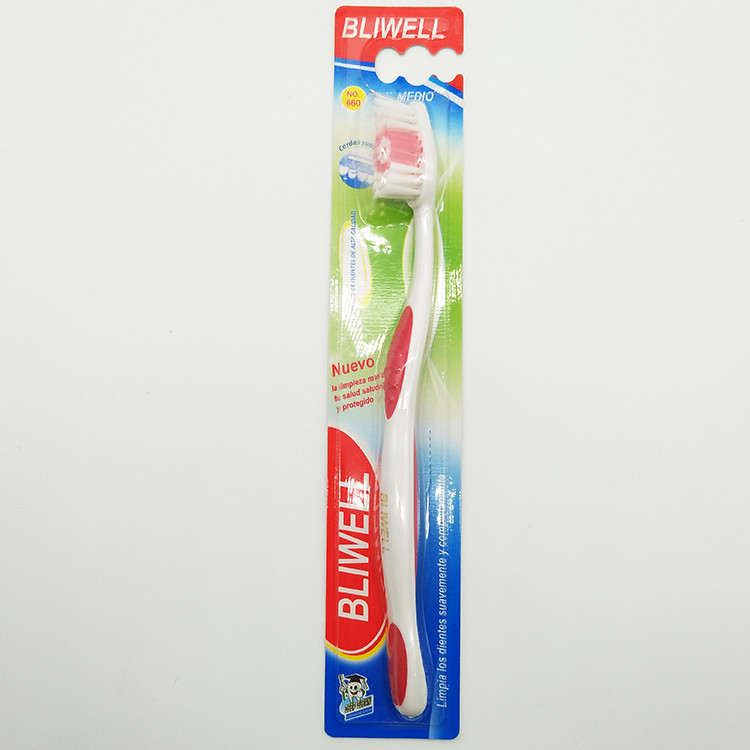 Toptan OEM Çevre Dostu Renkli Saplı Plastik Oral Temiz Yumuşak Yeniden Kullanılabilir Diş Fırçası
