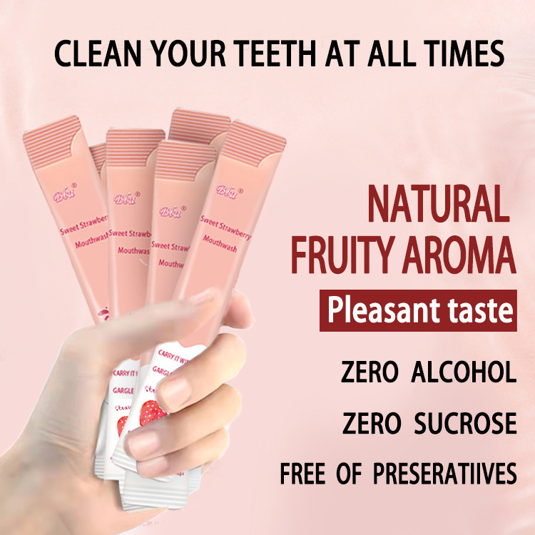 Nane Aromalı Alkolsüz Ağız Yıkama Sıvısı Poşetli Poşet 10ml Private Label